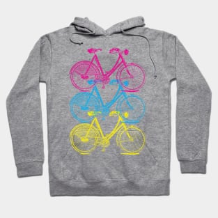 Vintage Bike Color Separation Hoodie